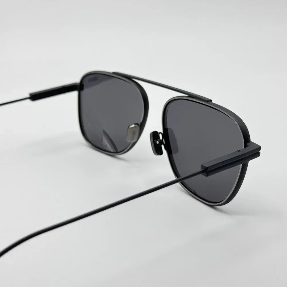 Ermenegildo Zegna Sunglasses EZ0291 91A Matte Blue Pilot Frame Gray Lens 57mm
